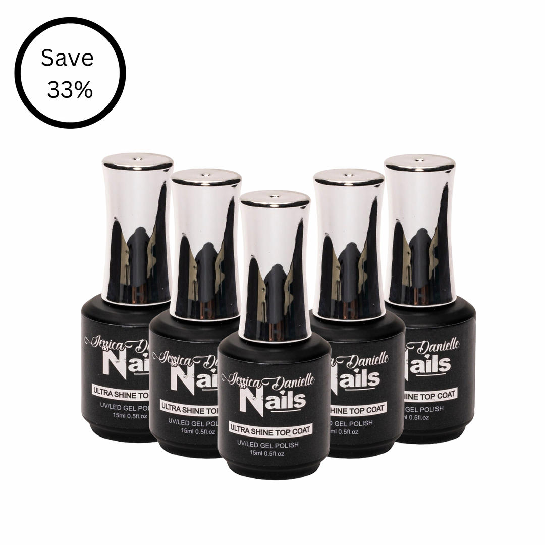 No Wipe Ultra Shine Gel Top coat- Bundle of 5