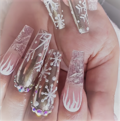 Jessica Danielle on Winter Glam Nail Inspiration