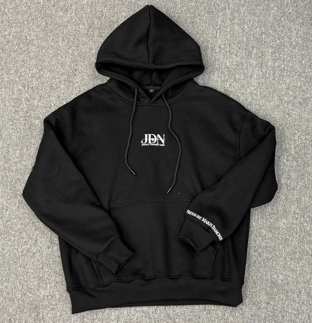 JDN “Pressure Makes Diamonds” Rhinestone Hoodie