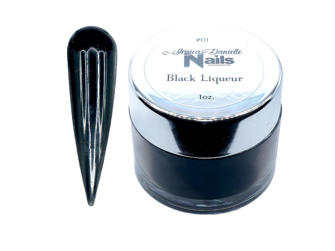 Black Liqueur #1 Acrylic Nail Powder