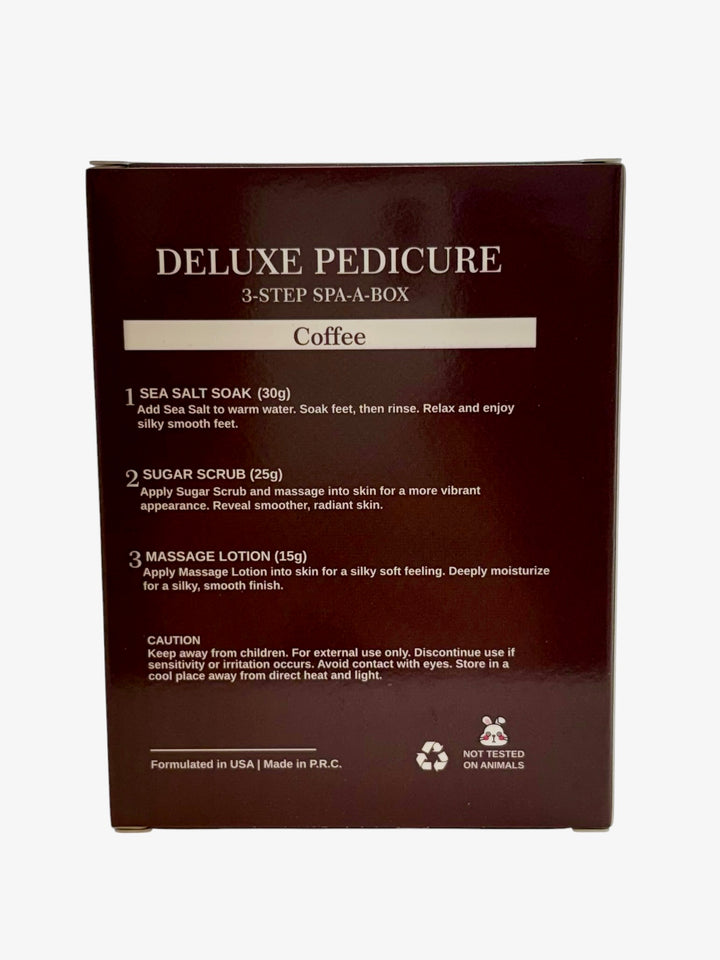 3- Step Deluxe Pedicure Kit- Coffee Scent