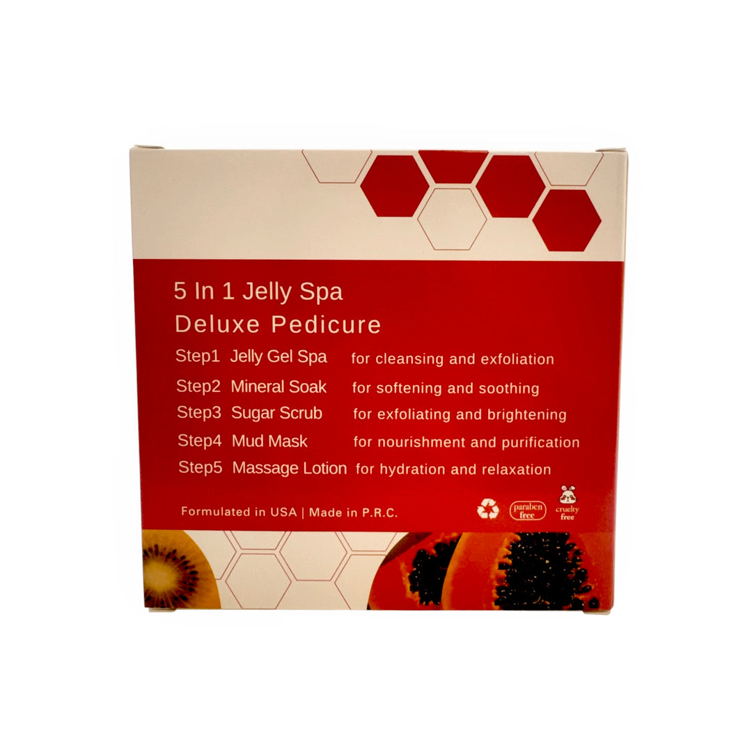 5 Step Jelly Spa Deluxe Pedicure Kit