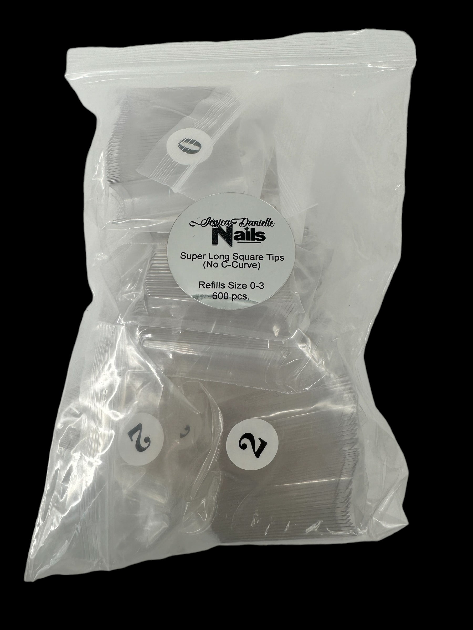 Super Long Square Nail Tips- Refill Bags