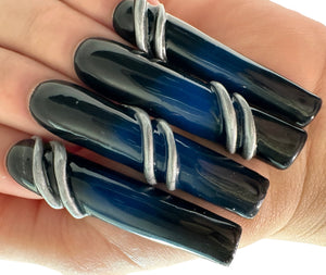 Customized arcylic nail design 