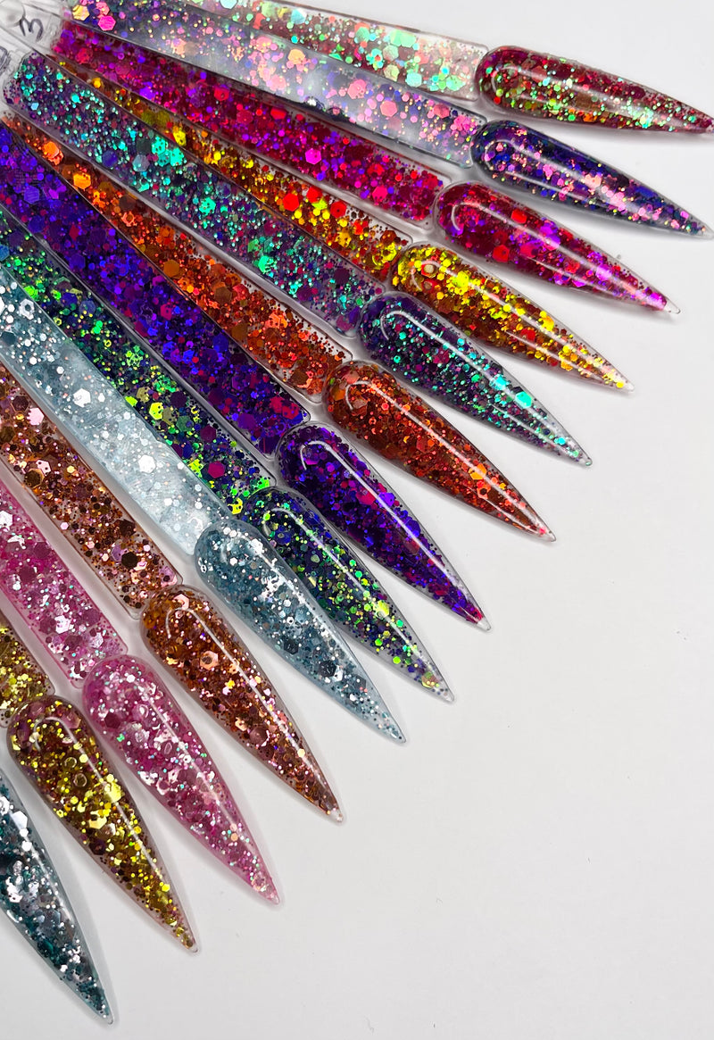 Color Shifting Glitter Acrylic Collection 