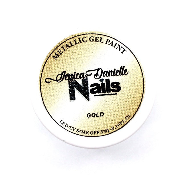 Gold Metallic Gel Nail Art Paint